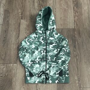 Nike Green Camouflage Kids Hoodie
